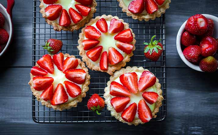 Conservar frutillas en postre Conservar frutillas en postre