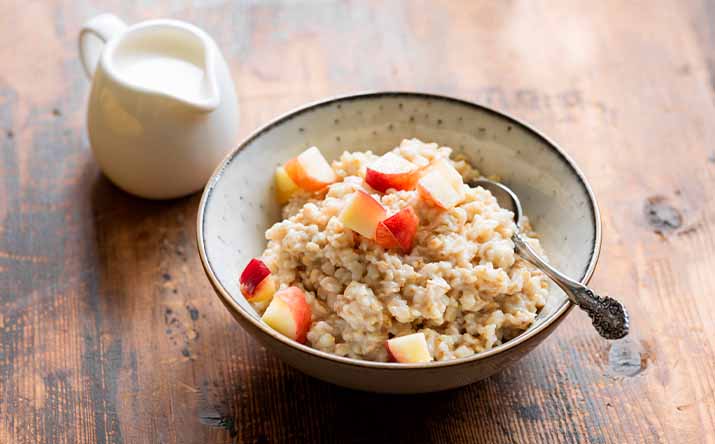 Avena con manzana, un desayuno balanceado Avena con manzana, un desayuno balanceado