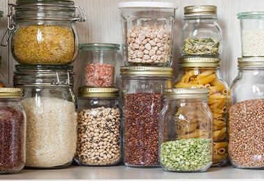 Frascos para conservar cuscús y otros granos y semillas 