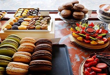  La comida francesa es muy conocida por su pastelería.