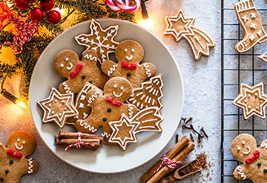 Muñecos de jengibre dulces de navidad Muñecos de jengibre dulces de navidad