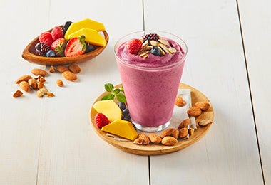 Smoothie de kombucha y frutos rojos Smoothie de kombucha y frutos rojos