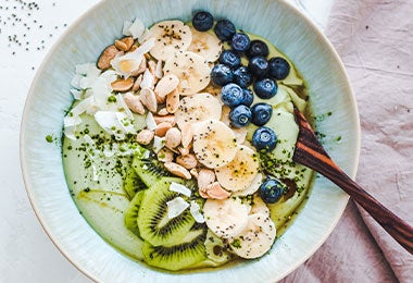 Ensalada de fruta con chirimoya