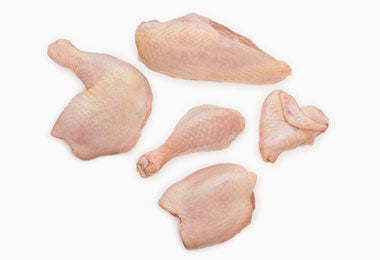 descongelar pollo rápido en trozos pequeños