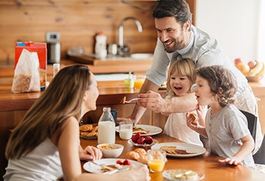 Un desayuno en familia