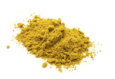 Receta de curry en polvo, curry de color amarillo intenso