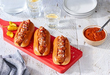 Salsa de tomate casera en recetas de comida rápida