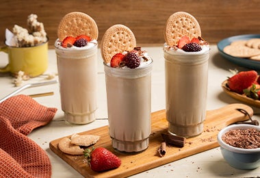 Smoothie de galletas, receta con crema de leche 