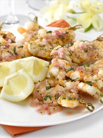 Picoteo de Camarones en Chimichurri