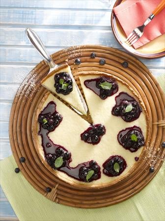 Pie de arandanos y coco