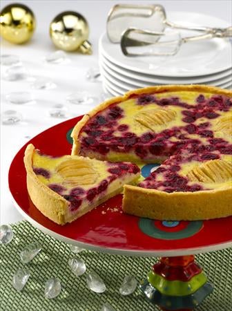 Clafoutis de Peras con Frambuesas