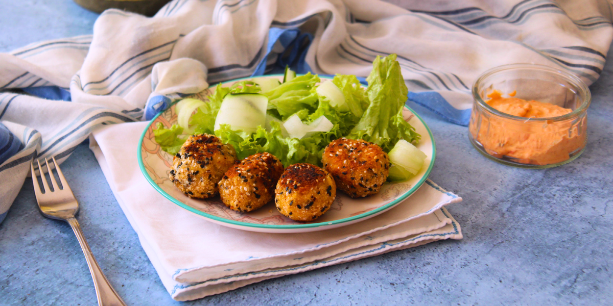 Nuggets de pollo y coliflor