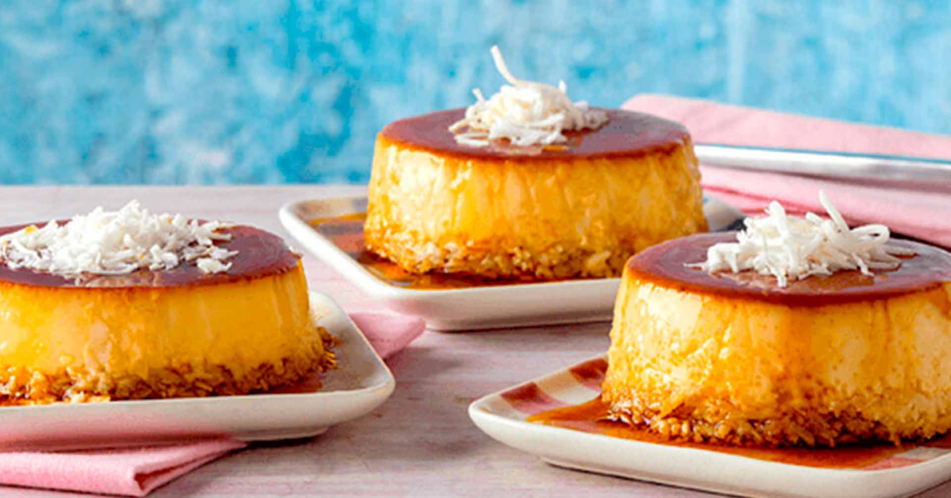 Flan Acaramelado al Jengibre y Coco