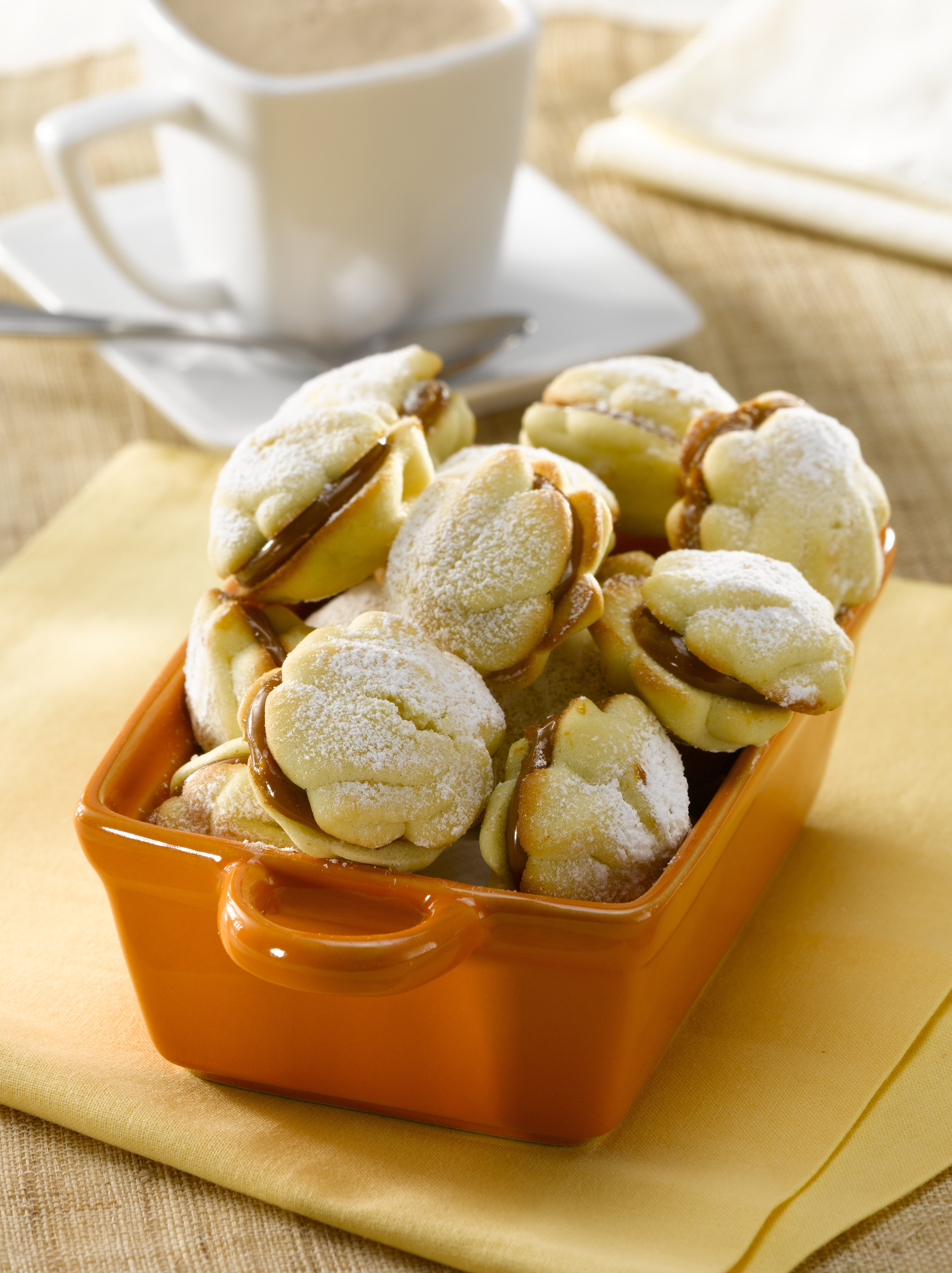 Galletas de Vainilla y Naranja con Manjar