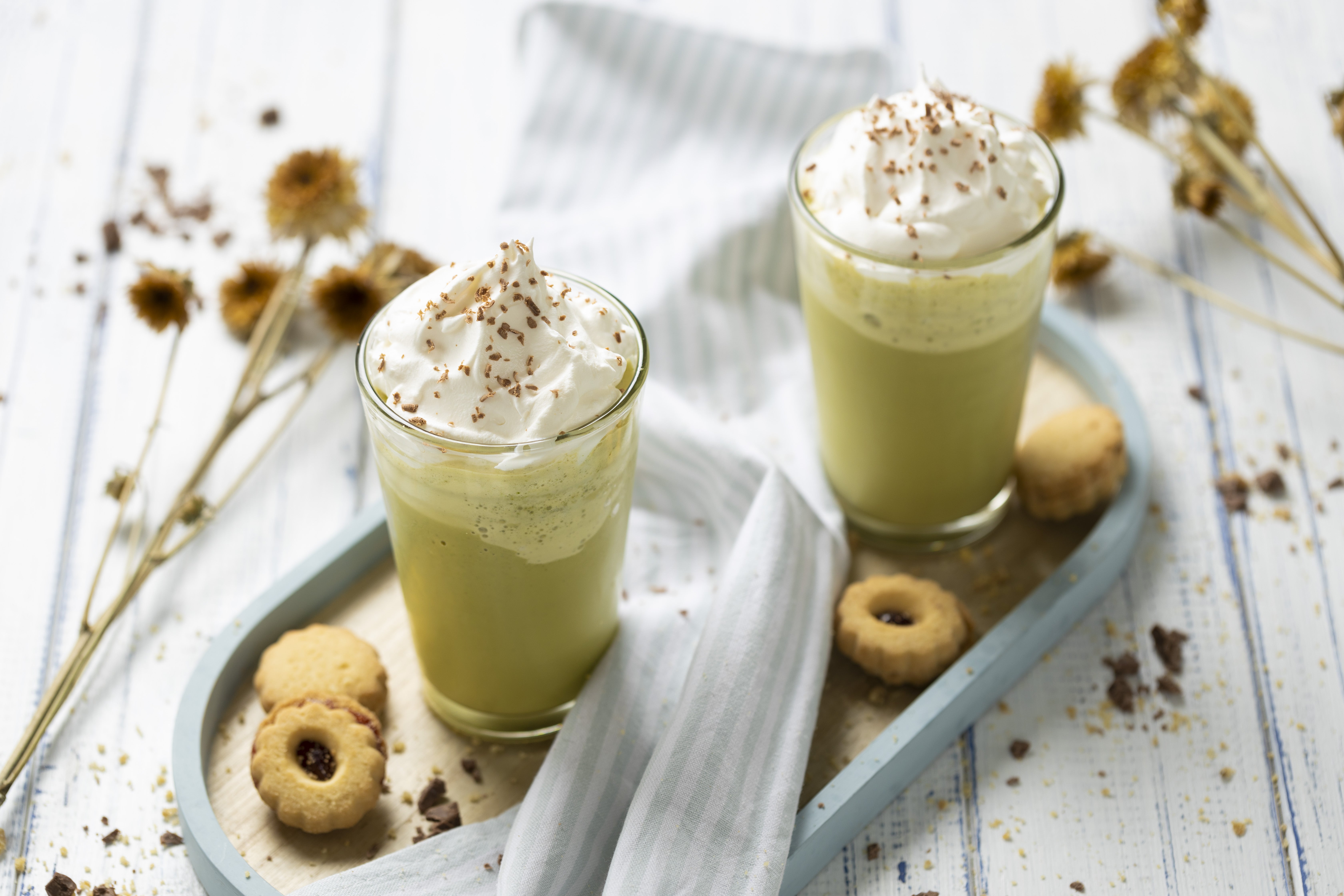 Té matcha helado