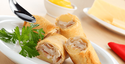 Receta espirales de Tocino y Queso