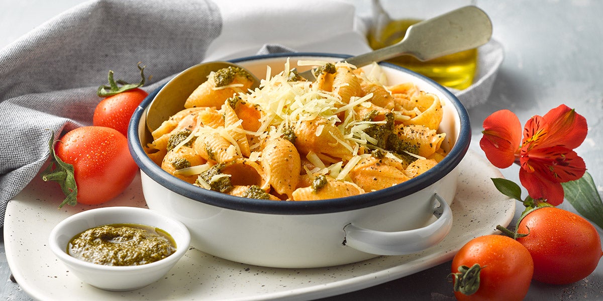 Pasta cremosa con tuco sin lactosa
