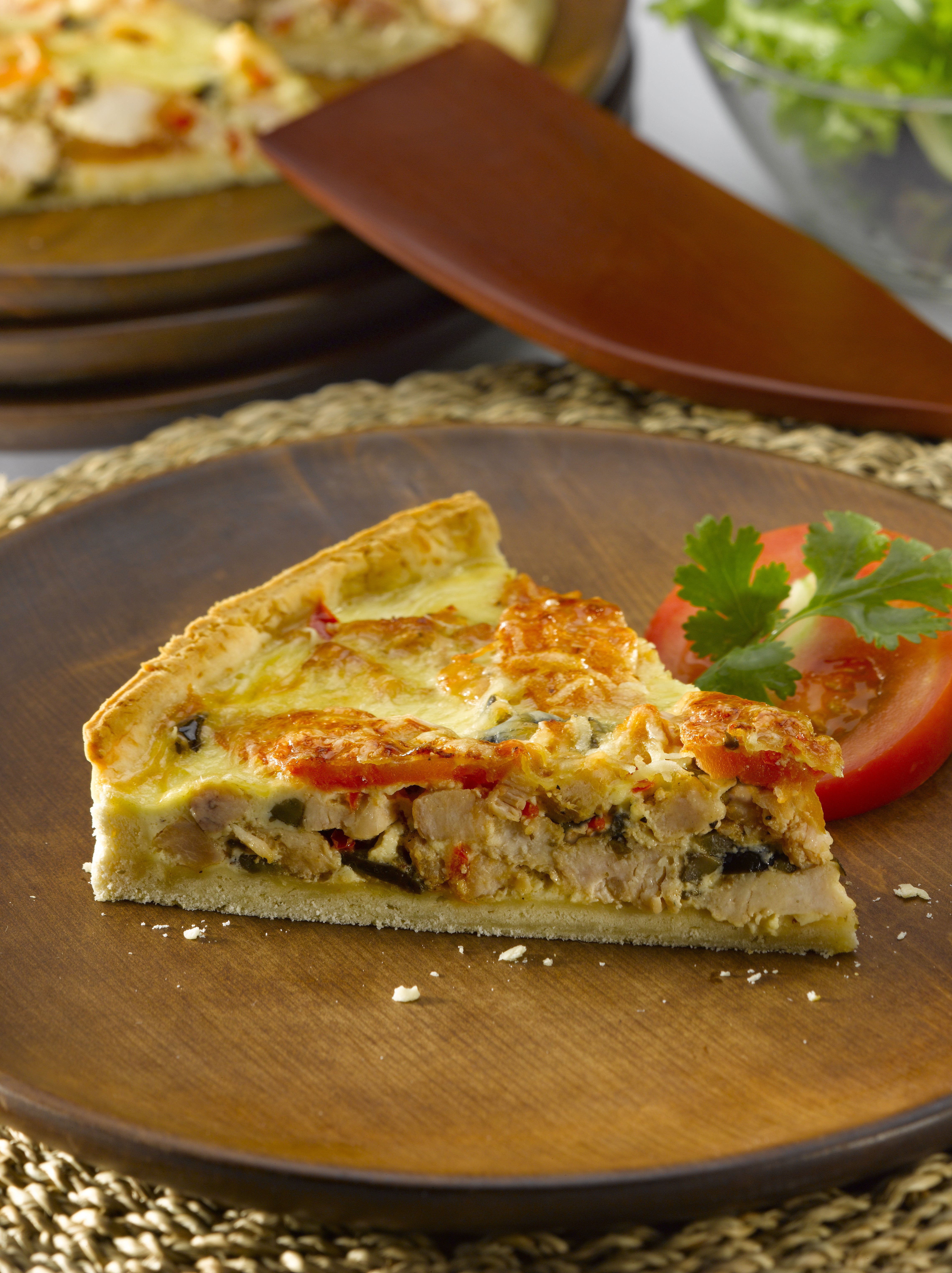 Quiche de Verduras con Pollo