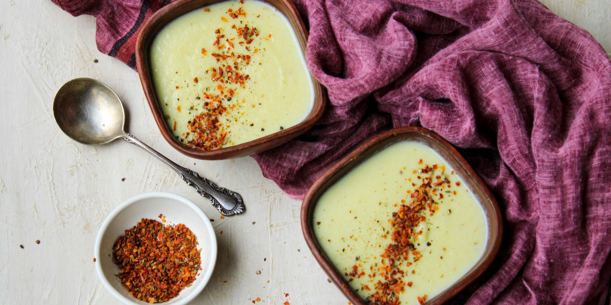 Crema de coliflor y puerro