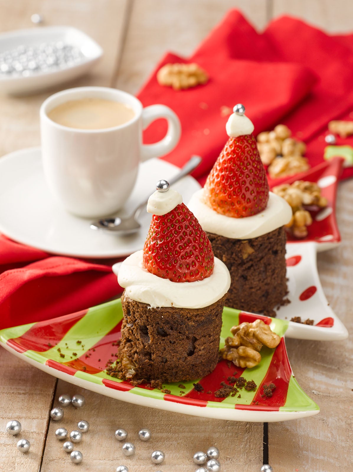 Brownie sin Azúcar Navideño