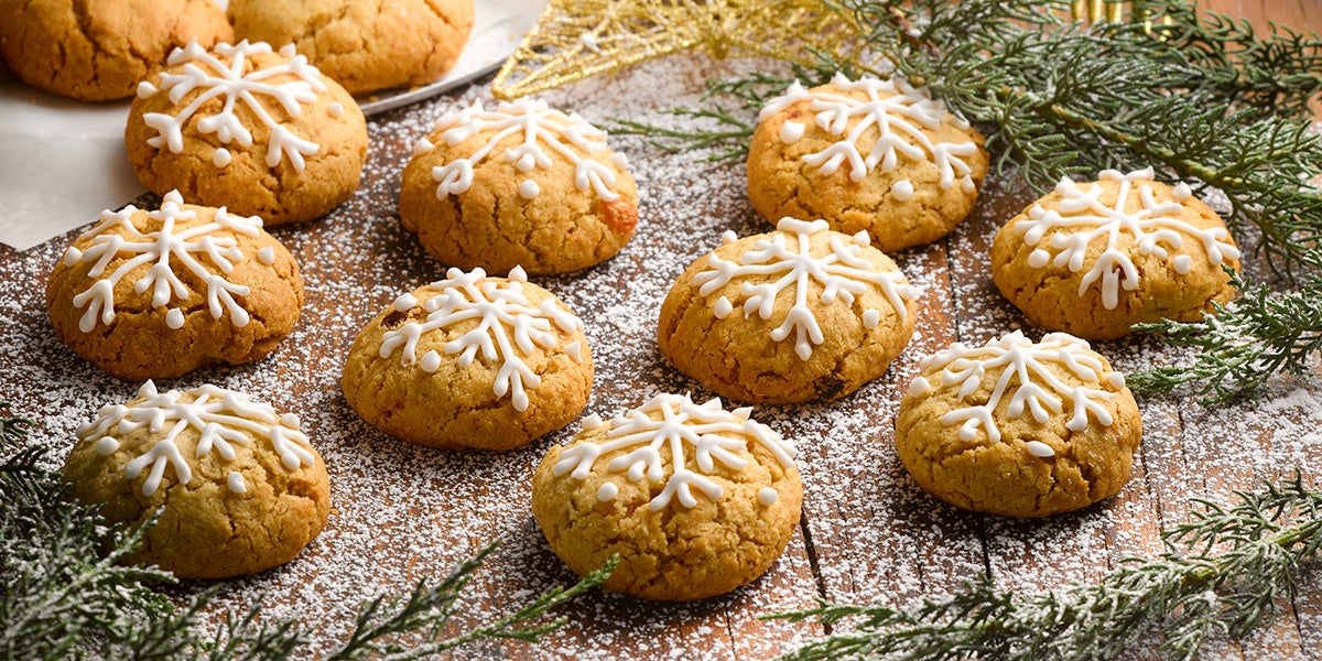 Galletas navideñas de pasas al ron