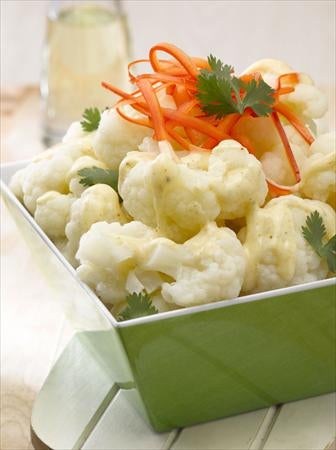 Ensalada de Coliflor con Pimentón y Cilantro