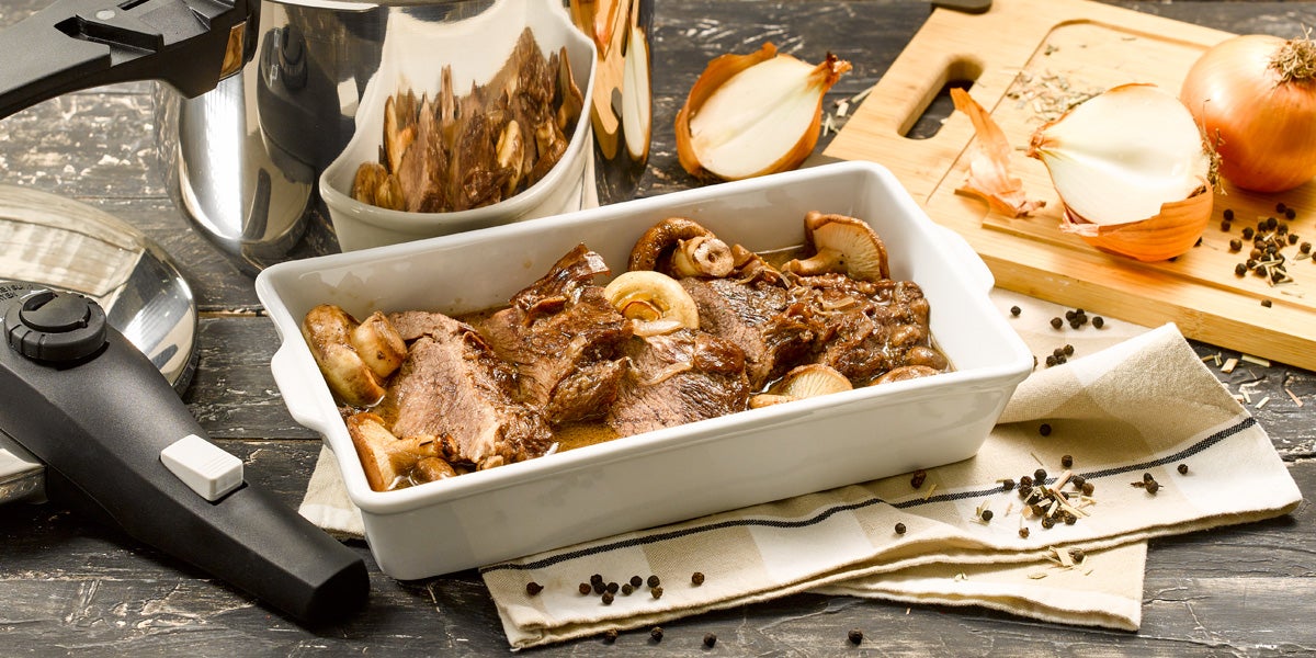 Carne a la Cacerola con Setas