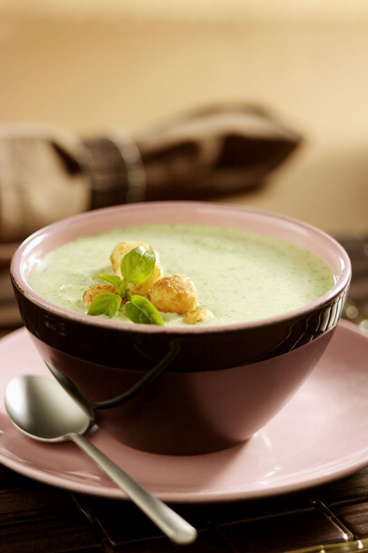 Crema de Brócoli con Bolitas de Papa