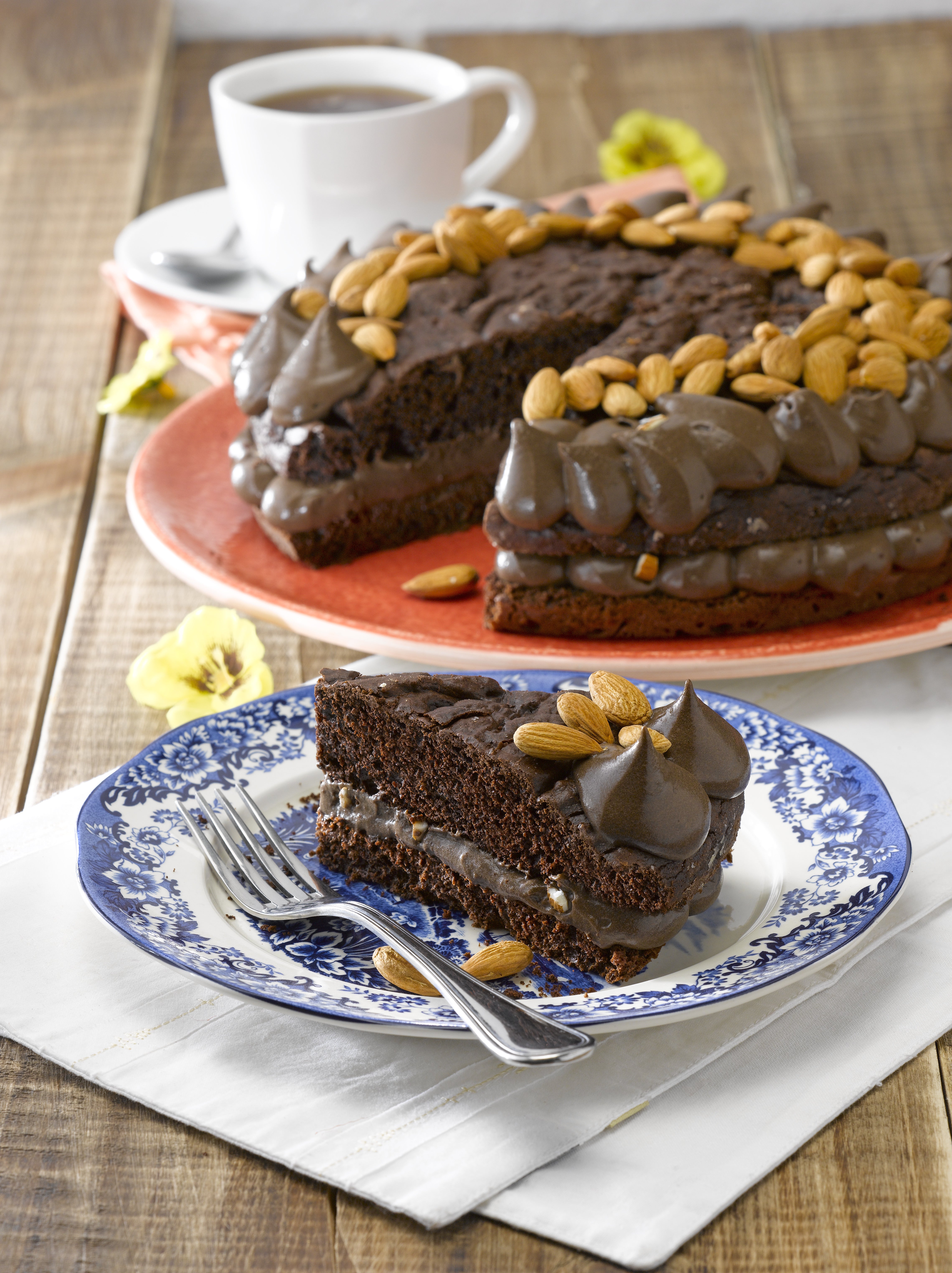 Pastel de Chocolate y Almendras sin Azúcar