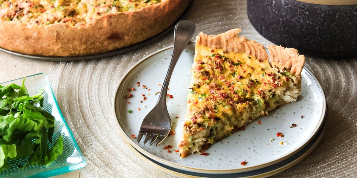 Quiche de reineta y zapallo italiano