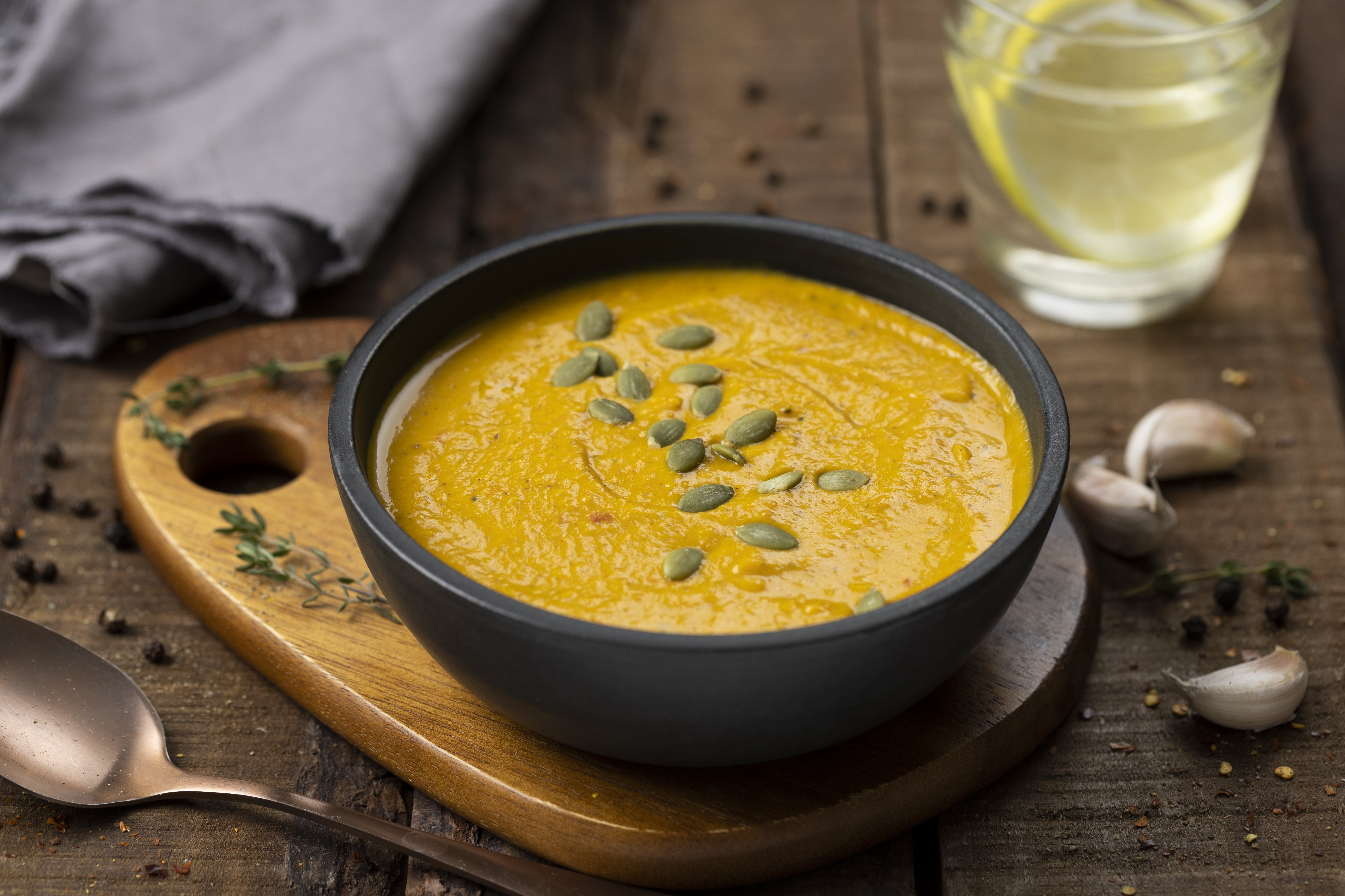 Crema de zapallo asada