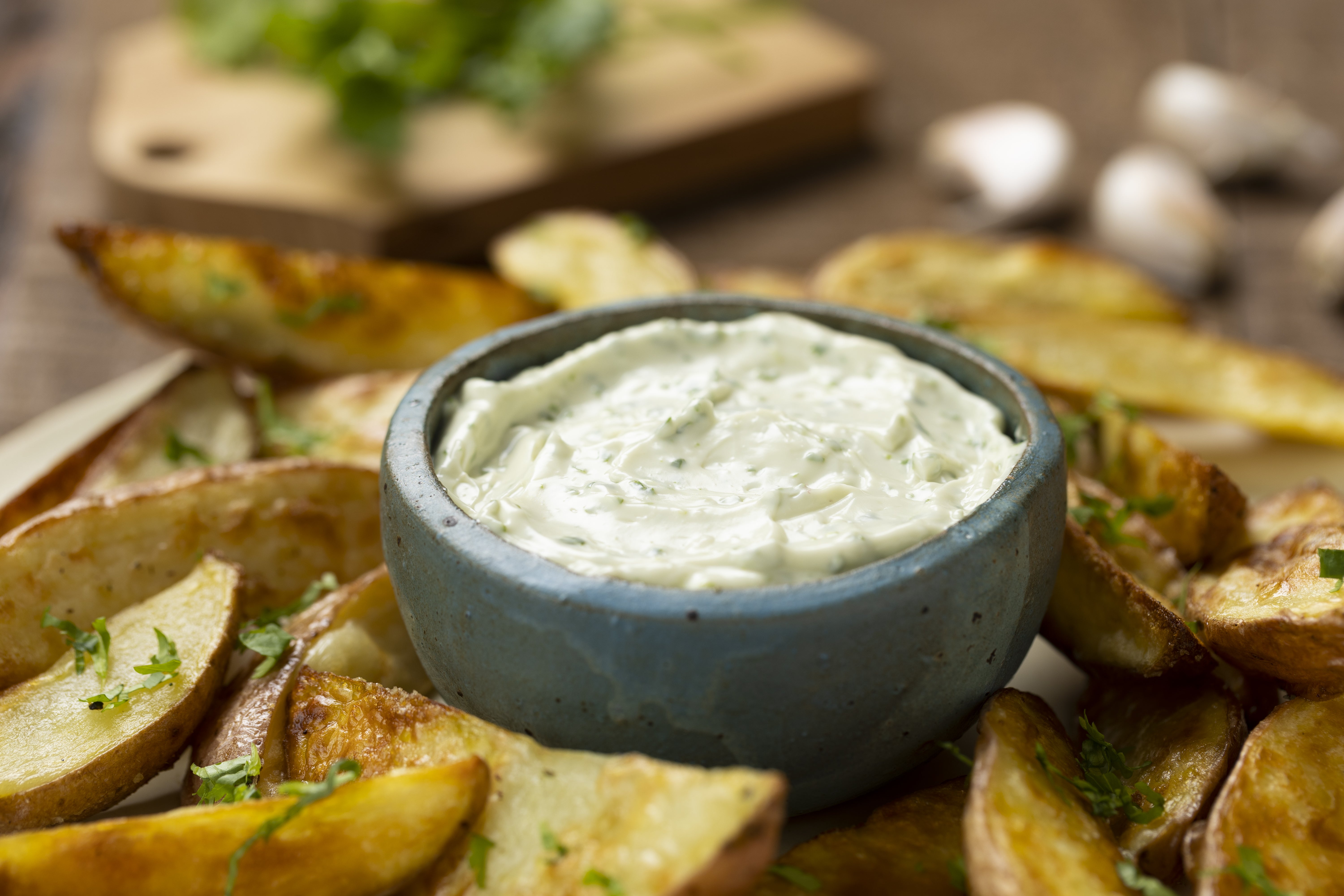 Dip de cilantro y ajo