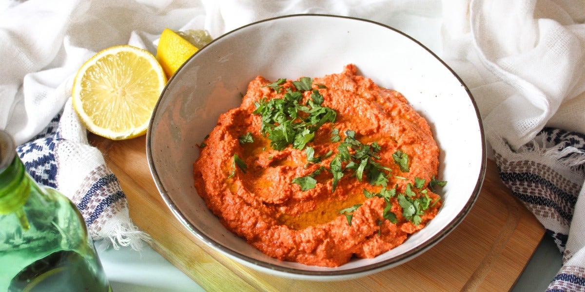 Paté de pimientos y nueces