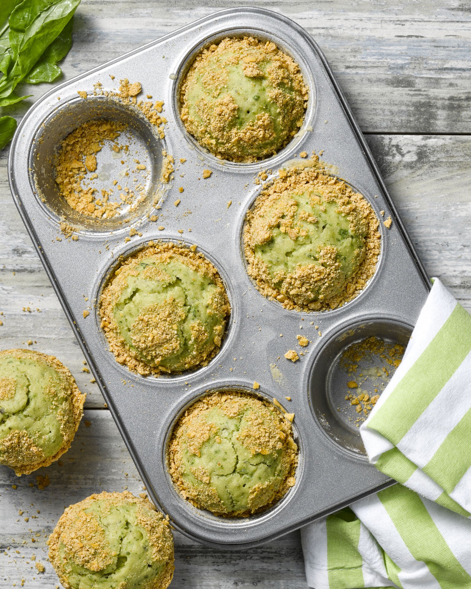 Muffins de Espinaca Crispy Recetas Nestlé