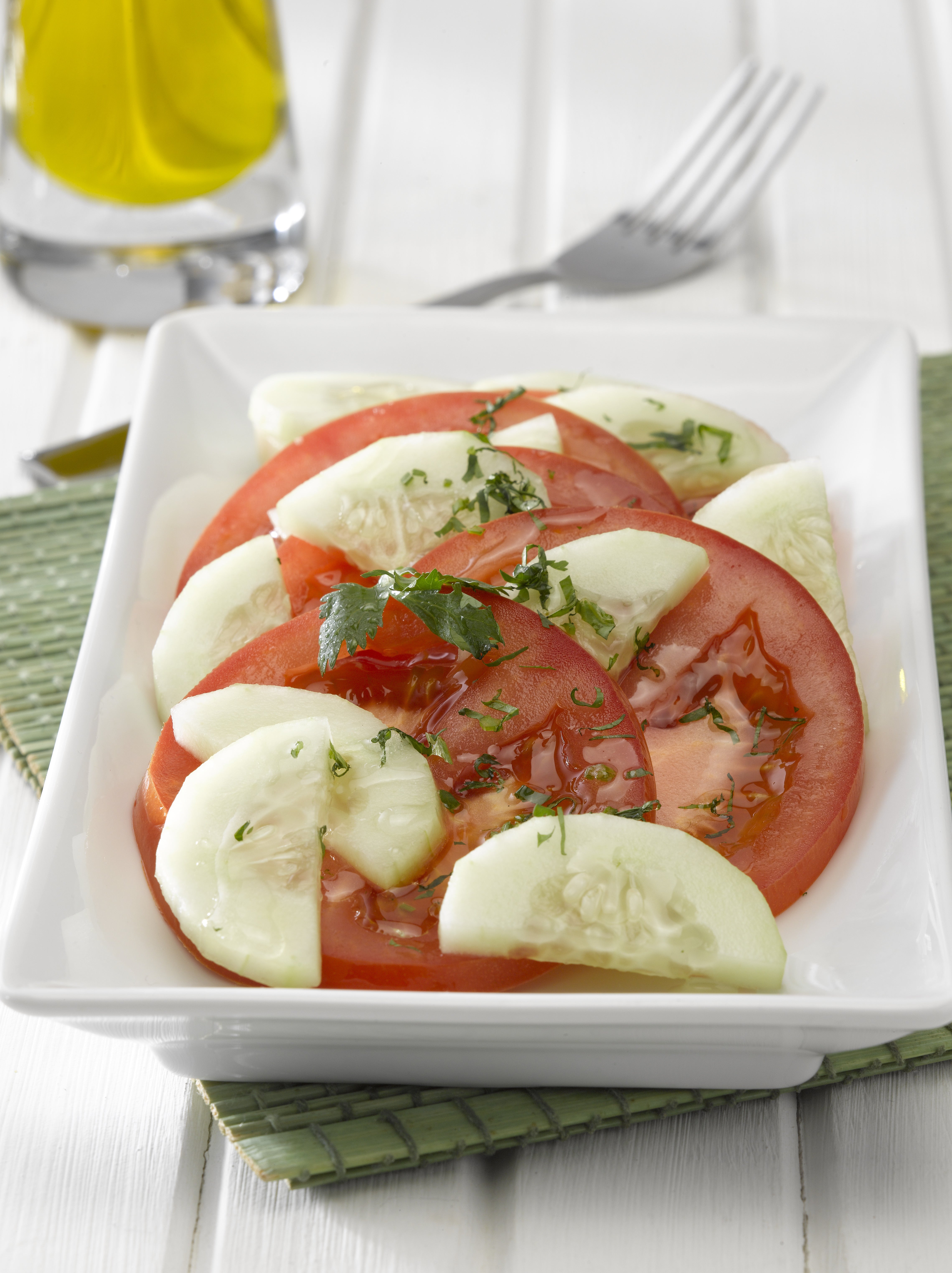 Ensalada de Pepino con Tomate