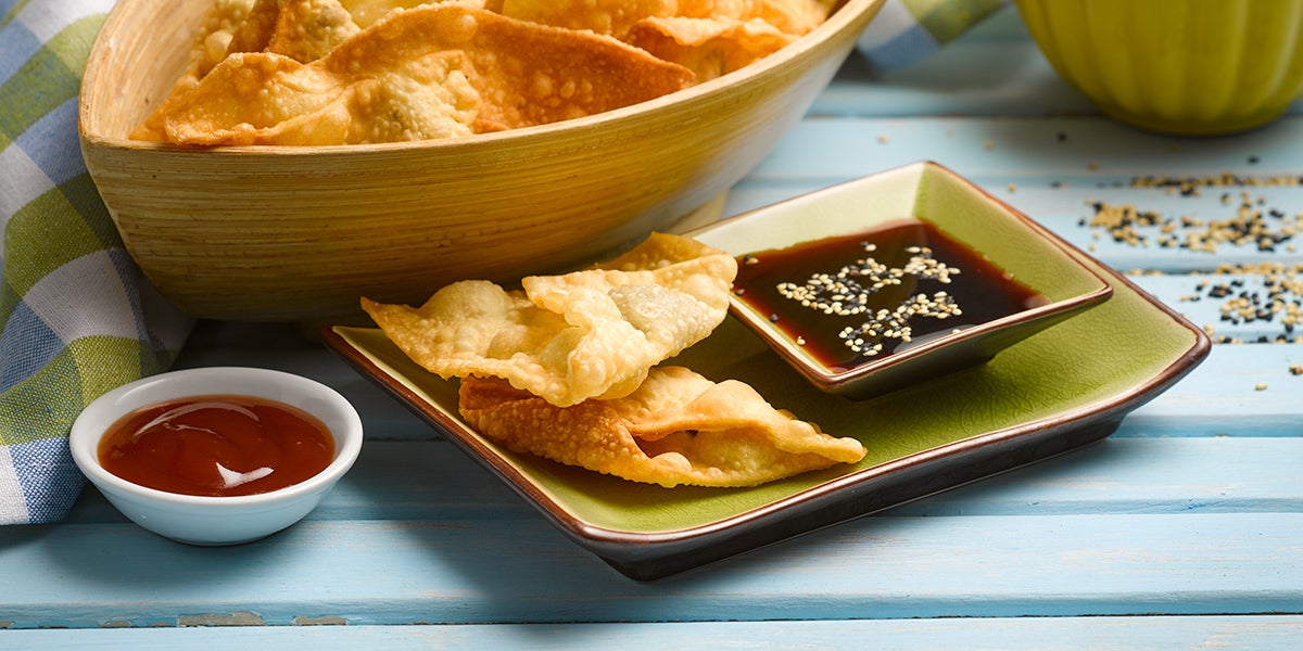 Receta wantan frito