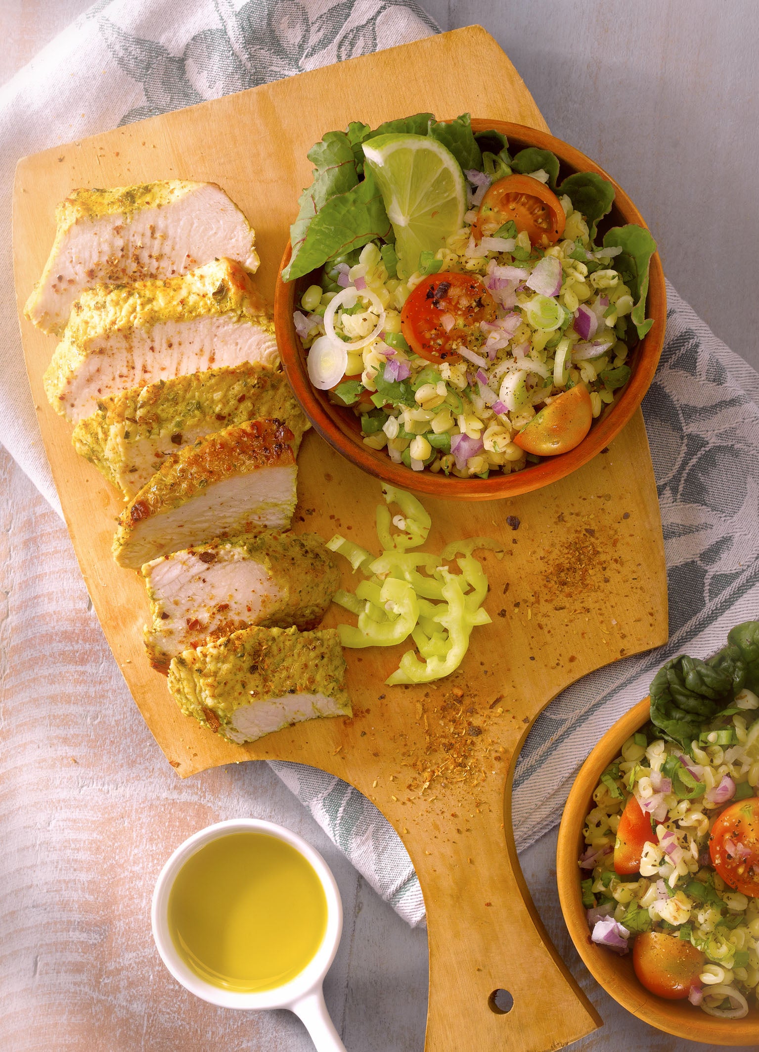 Ensalada para acompañar pavo horneado