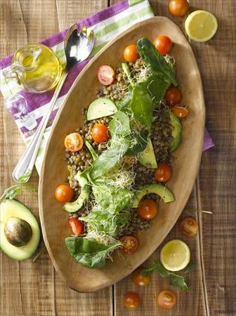Ensalada de Lentejas y Vegetales