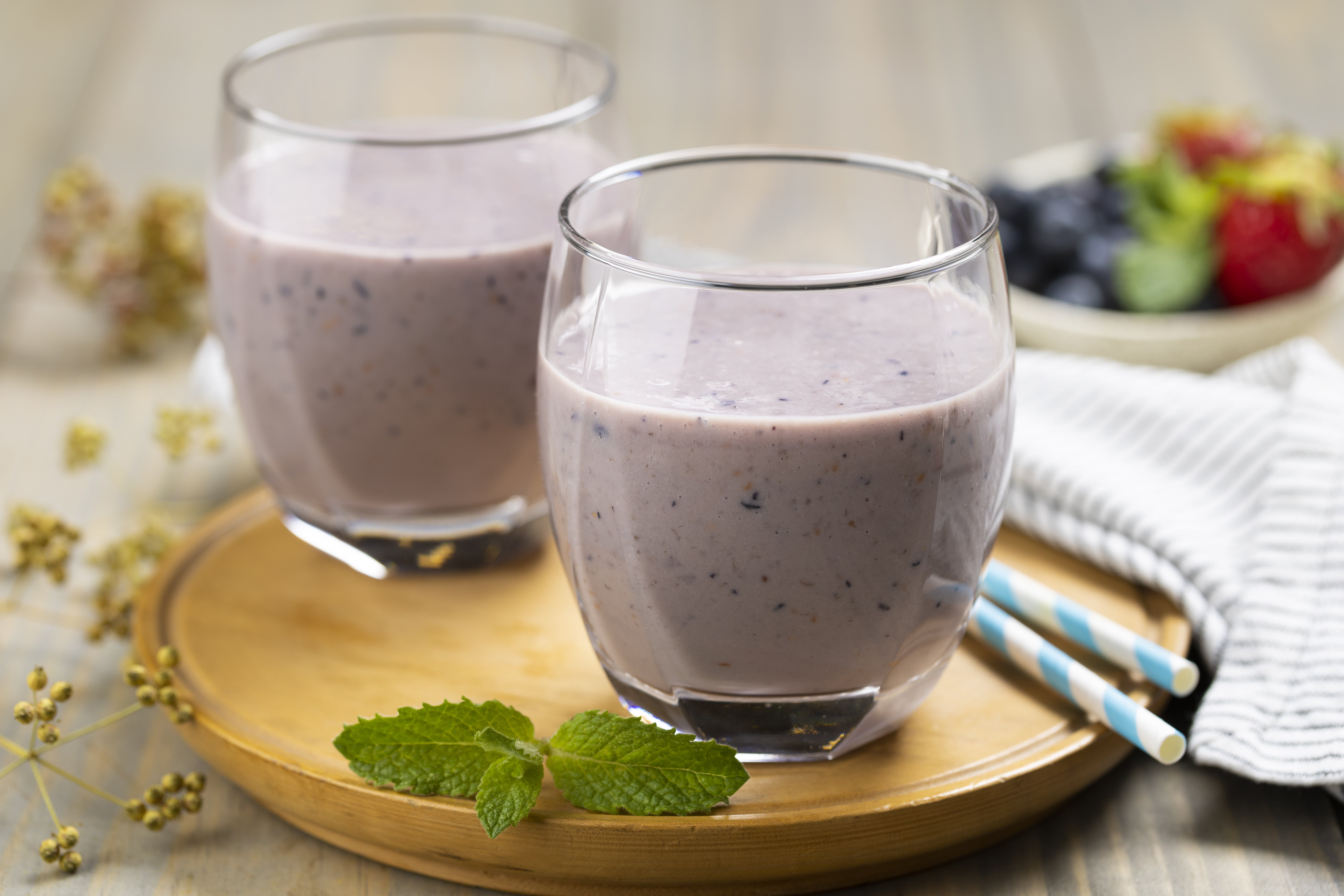 Batido de proteína y berries