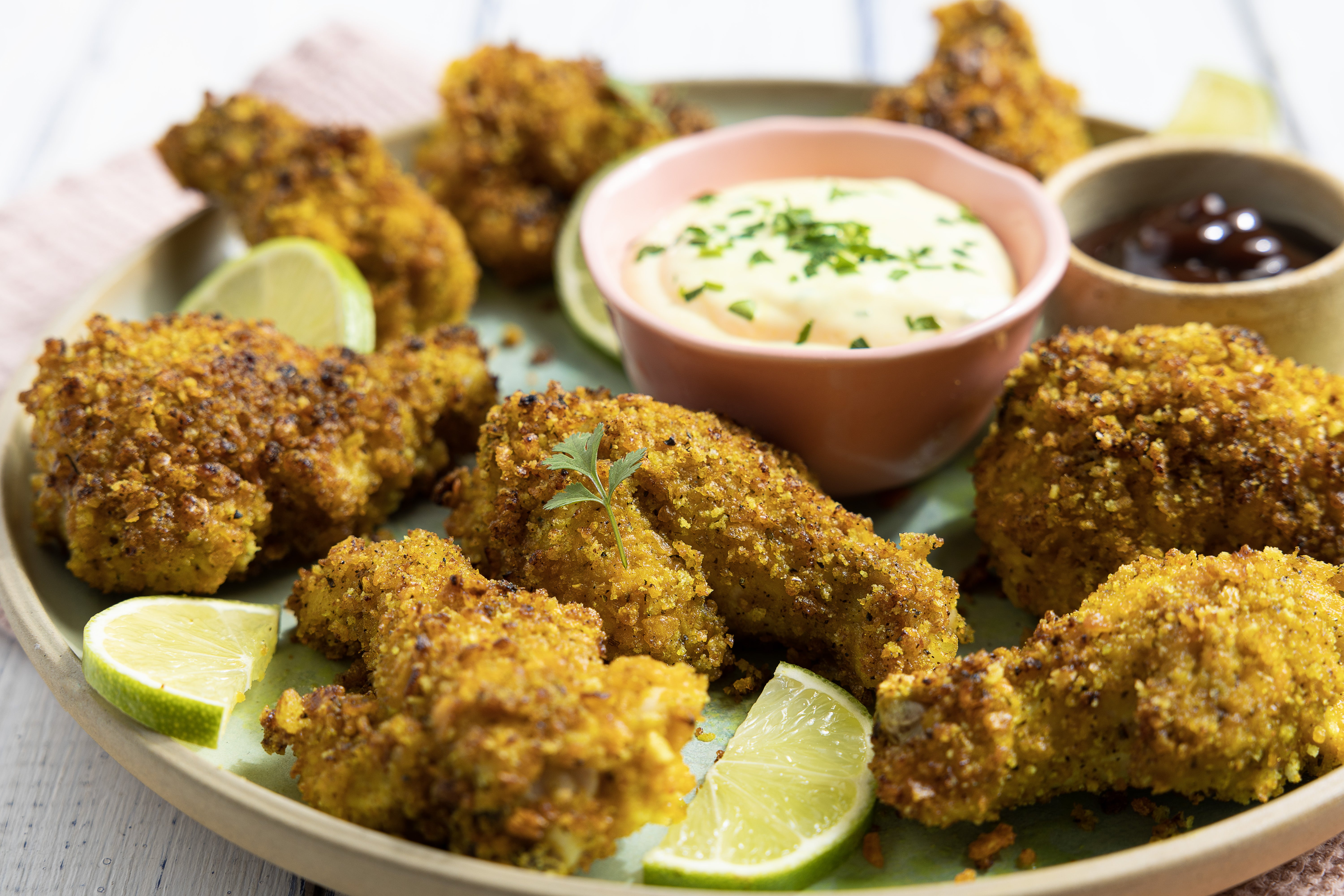Alitas de pollo al limón