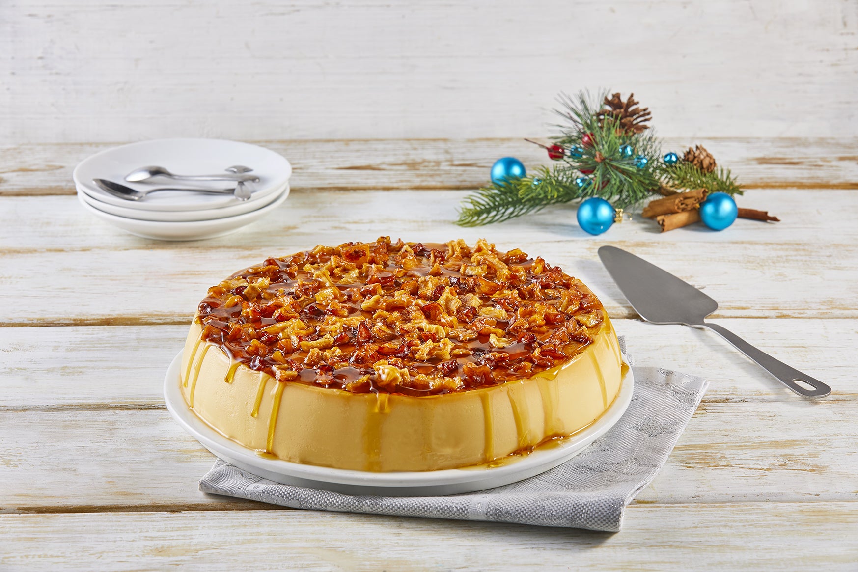 Flan de Manzana Asada y Canela