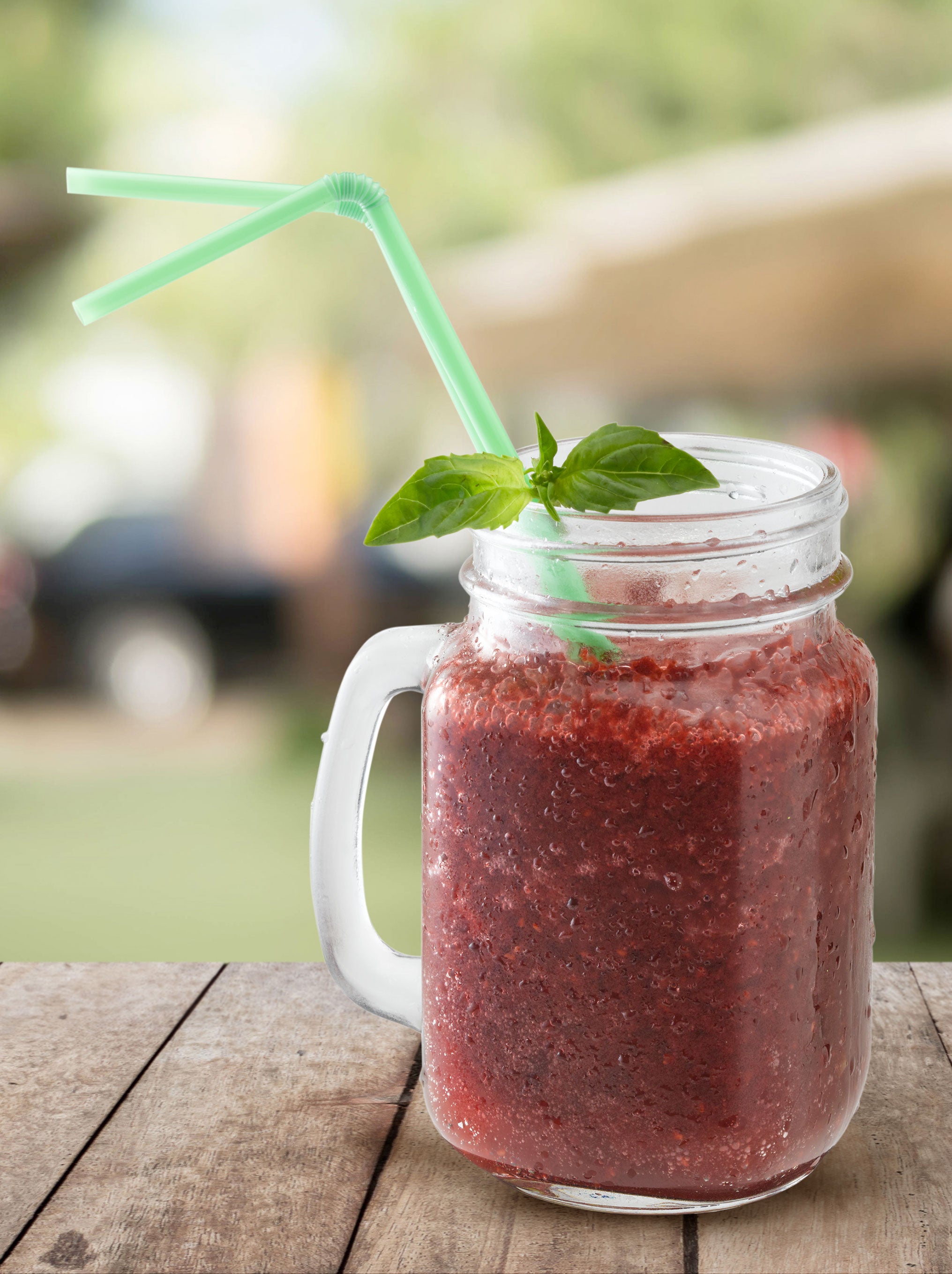 Jugo de Frambuesa albahaca
