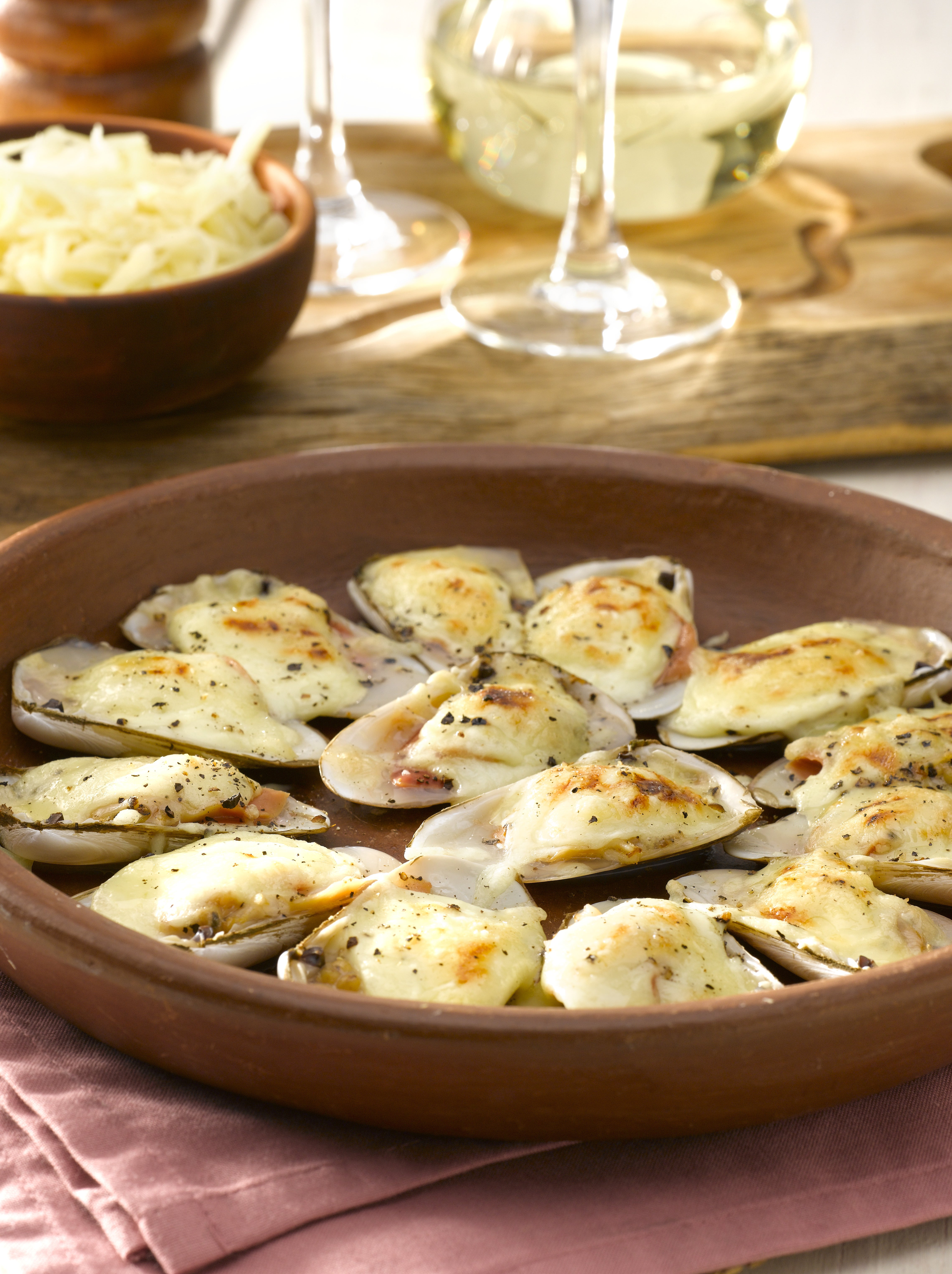 Machas a la Parmesana