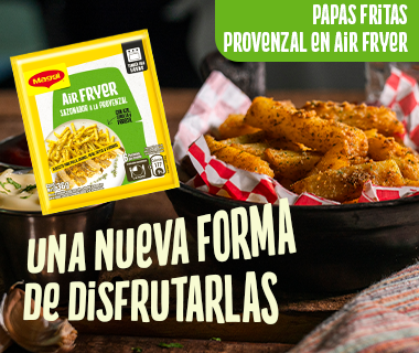 Imagen de papas fritas hechas con Airfryer de Maggi en la freidora de aire