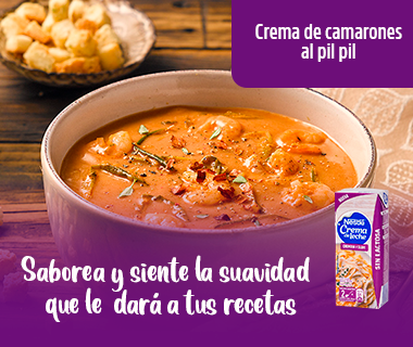 Crema de camarones al pil pil card