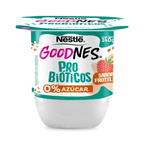 GoodNes Yogurt con Probioticos 140gr sabor Frutilla