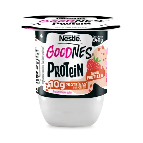 GoodNes Yogurt con Proteina 140gr sabor Frutilla