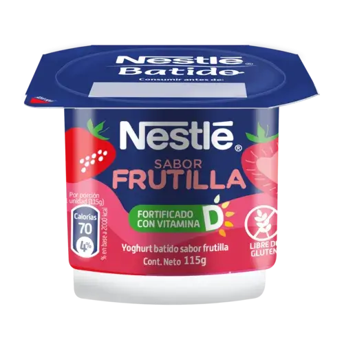 Yogurt Batido Nestlé 115gr sabor Frutilla