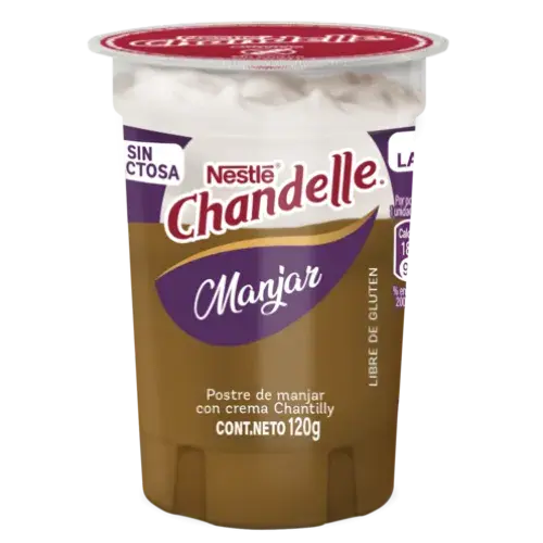 Chandelle Manjar SIN LACTOSA 120gr 