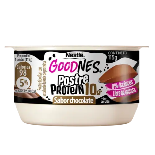 GoodNes Postre Protein 115gr sabor chocolate